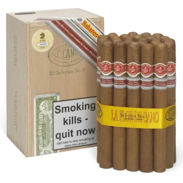 La Flor de Cano Selectos No.3 Cigar (2025 UK Regional Edition) – Available Box of 25