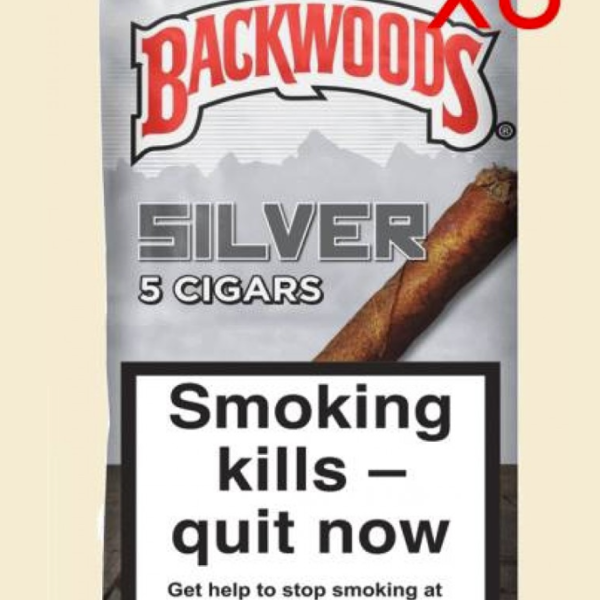 Backwoods Silver 8 Packs of 5 Flavoured Cigars - Available Box of 5 & 8 x Pack of 5